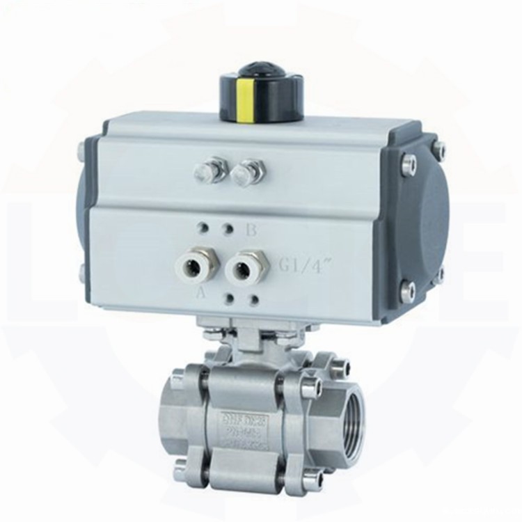 进口气动螺纹高中压球阀工作原理(图1) 进口气动螺纹高中压球阀工作原理(图1)