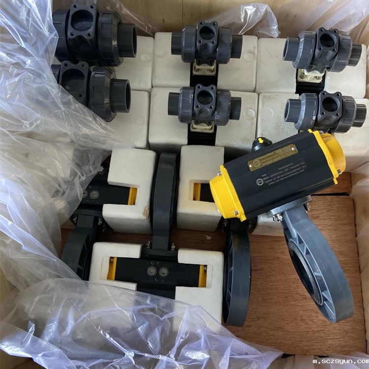 进口气动塑料蝶阀(图1) 进口气动塑料蝶阀(图1)