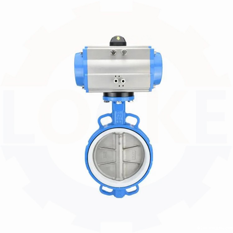 进口气动四氟蝶阀(图1) 进口气动四氟蝶阀(图1)