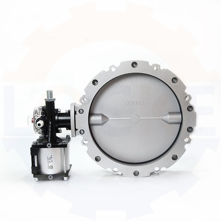 进口气动铝合金蝶阀(图1) 进口气动铝合金蝶阀(图1)