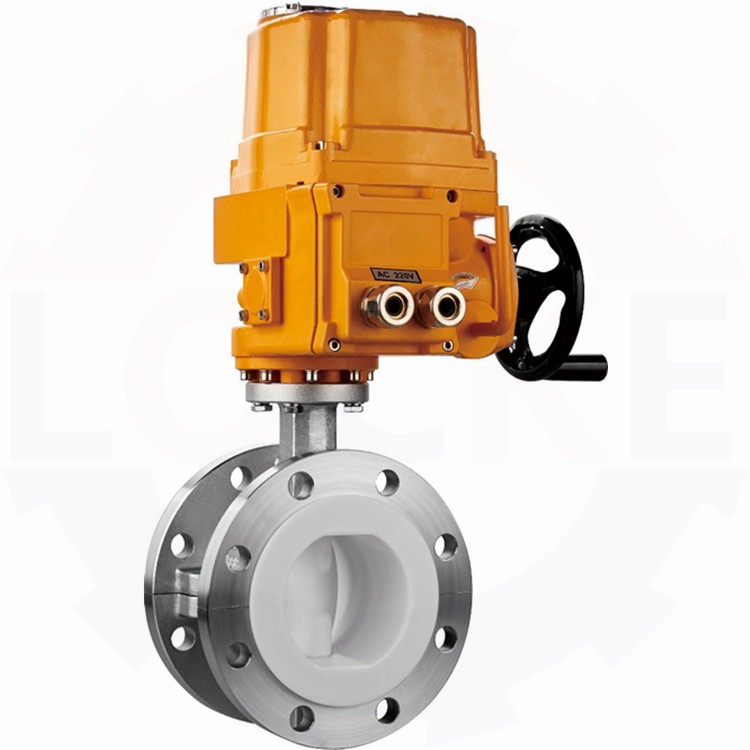 进口电动衬氟蝶阀(图1) 进口电动衬氟蝶阀(图1)